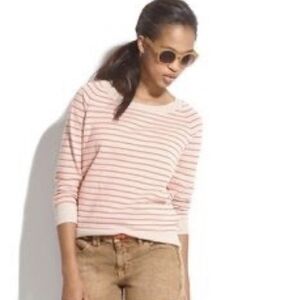 Madewell | Striped scoop neck sweater, size M